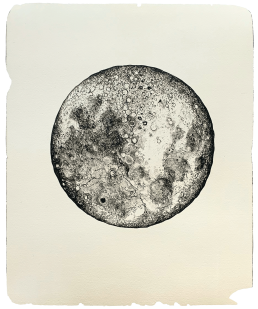 Moon Drawing Lithography